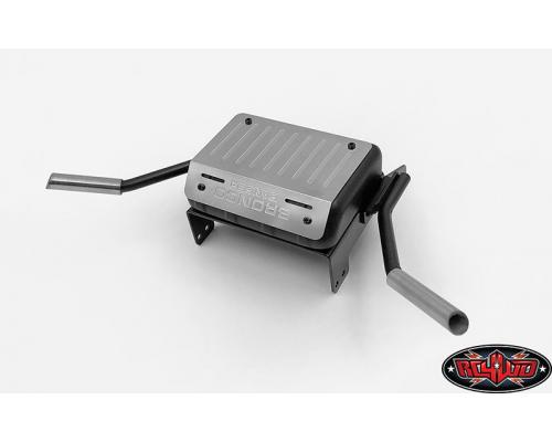 RC4WD Brandstoftank met dubbele uitlaat voor Traxxas TRX-4 79 Bronco Ranger XLT