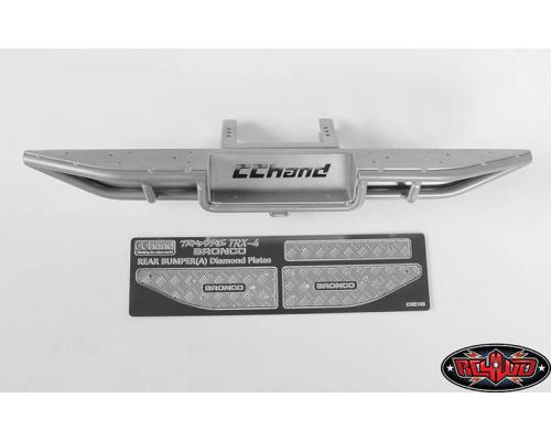 RC4WD Ranch achterstapbumper voor Traxxas TRX-4 79 Bronco Ranger XLT (zilver)