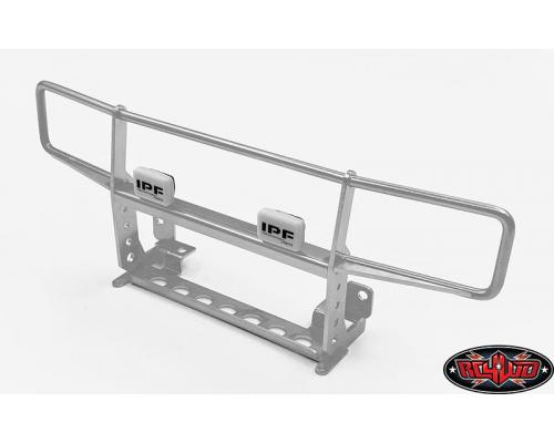 RC4WD Ranch voor grille beschermer met verlichting voor Traxxas TRX-4 79 Bronco Ranger XLT (zilver)