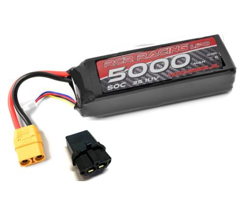 RCR LIPO Racing 50C - 5000MAH - 3S - 11,1V - XT-90 - Semi-Soft Case 49231XT90/TRX