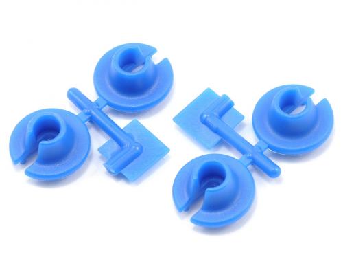 RPM73155 Blue Shock Spring Cups, Losi, Traxxas