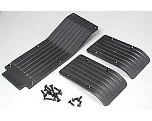 RPM80112 T-Maxx & E-Maxx Three Pc. Skid / Wear Plate Set (Black)