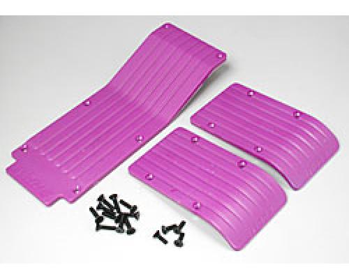 RPM80118 T-Maxx & E-Maxx Three Pc. Skid / Wear Plate Set (Purple