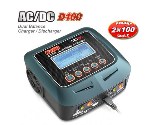 SkyRC D100 2x100W/10A Balance Charger/Discharger Nieuw model