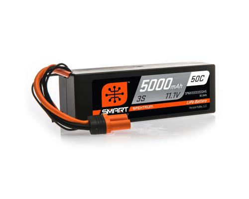 5000mAh 11.1V 3S 50C Smart LiPo Battery, Hardcase, IC5 (SPMX50003S50H5)