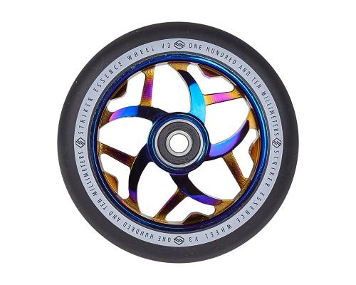 Striker Essence V3 110mm black/blue chrome stuntstep wheels 1 stuk
