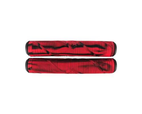 Striker Thick Logo Pro Scooter Grips Black/Red