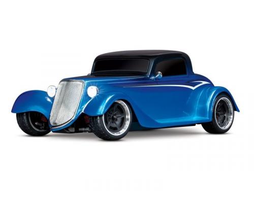 TRAXXAS 4Tec 3.0 Factory Five 35 HotRod-Truck Coupe blauw RTR 1/9 AWD toerwagen Brushed XL-5 zonder Accu/Lader