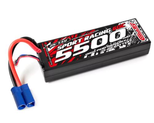 Team Corally - Power Racing 60C - 5500Mah - 2S - 7,4V - EC-5 - Hard Case - C-49125-EC5