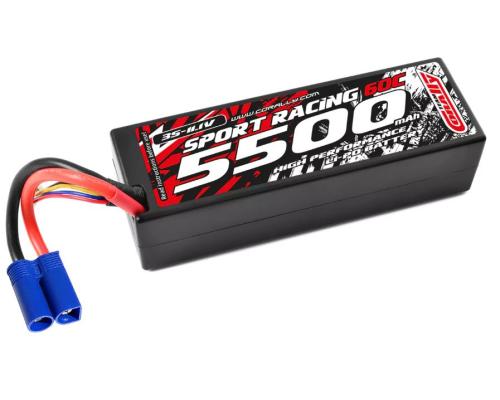 Team Corally - Power Racing 60C - 5500Mah - 3S - 11,1V - EC-5 - Hard Case - C-49135-EC5