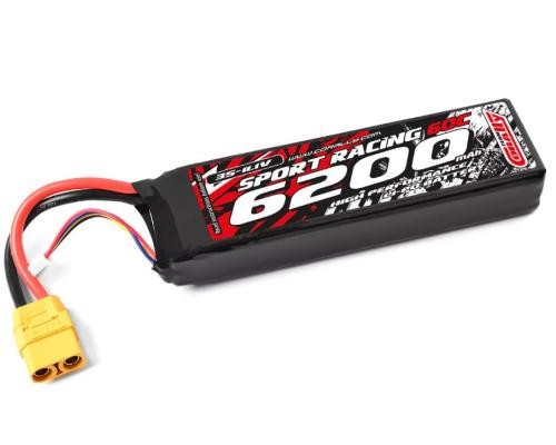 Team Corally - Power Racing 60C - 6200Mah - 3S - 11,1V - XT-90 - Semi-Soft Case - C-49236-X