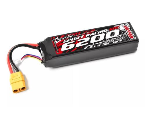 Team Corally - Power Racing 60C - 6200Mah - 4S - 14,8V - XT-90 - Semi-Soft Case - C-49246-X