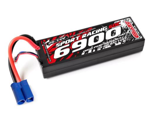Team Corally - Power Racing 60C - 6900Mah - 2S - 7,4V - EC-5 - Hard Case - C-49126-EC5
