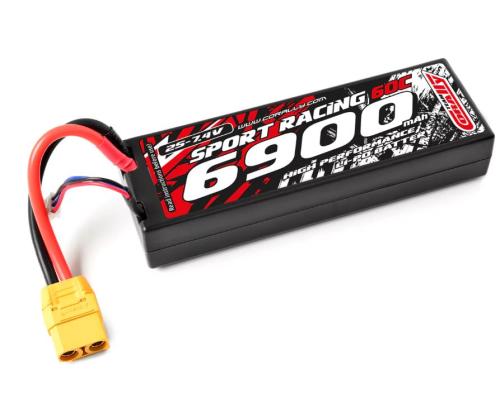 Team Corally - Power Racing 60C - 6900Mah - 2S - 7,4V - XT-90 - Hard Case - C-49126-X