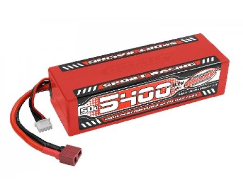 Team Corally - Sport Racing 50C LiPo Battery - 5400mAh - 11.1V - Stick 3S - Hard Wire - T-Plug