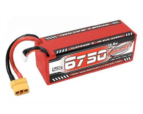 Team Corally - Sport Racing 50C LiPo Battery - 6750mAh - 14.8V - Stick 4S - Hard Wire - XT90