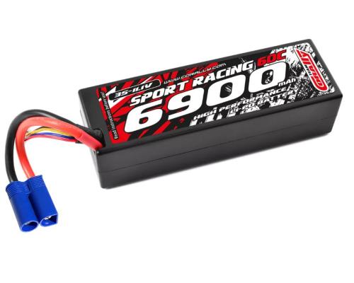 Team Corally - Sport Racing 60C - 6900Mah - 3S - 11,1V - EC-5 - Hard Case - C-49136-EC5