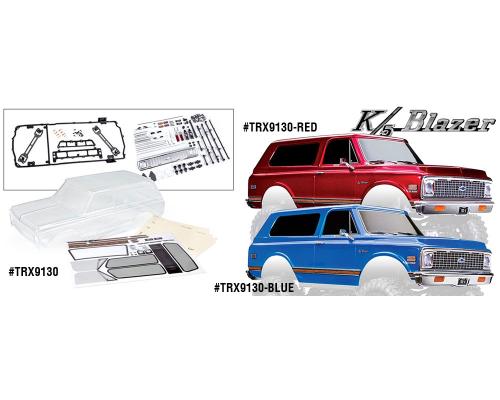 Traxxas TRX9130 BODY, CHEVROLET BLAZER (1972) (CLEAR, REQUIRES PAINTING)/ DECALS/ WINDOW MASKS