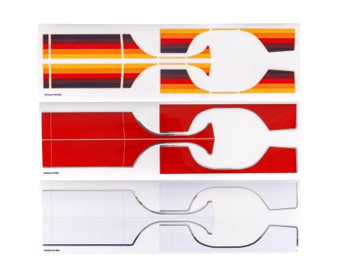 TRX9298 Decal sheets, Ford F-150 (1979) (red, white, & freewheel) (fits 9230 body)
