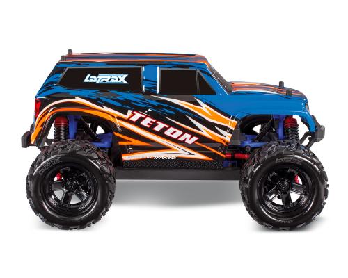 LaTrax Teton 1/18 Schaal 4WD Monster Truck compleet blauw/oranje
