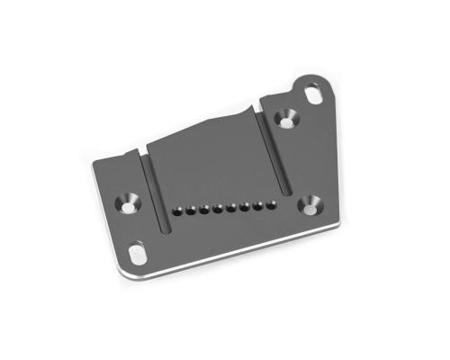 Traxxas Motor mount cap, 6061-T6 aluminum (gray-anodized)