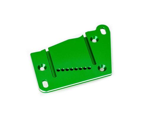 Traxxas Motor mount cap, 6061-T6 aluminum (green-anodized)