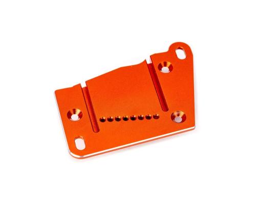 Traxxas Motor mount cap, 6061-T6 aluminum (orange-anodized)