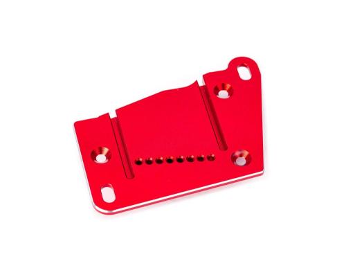 Traxxas Motor mount cap, 6061-T6 aluminum (red-anodized)