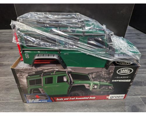 Nieuwe Body TRX-4 Defender Clipless, Groen