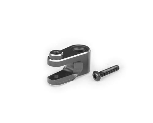 Traxxas SERVO HORN, STEERING, 6061-T6 ALUMINUM (GRAY-ANODIZED)/ 3X15MM BCS (WITH THREADLOCK) (1)