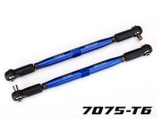 Traxxas TOE LINKS, X-MAXX (TUBES BLUE-ANODIZED, 7075-T6 ALUMINUM, STRONGER THAN TITANIUM