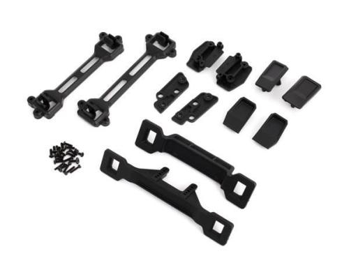 TRAXXAS BODY CONVERSION KIT, SLASH 2WD (INCLUDES FRONT & REAR BODY MOUNTS, LATCHES, HARDWARE) (FOR CLIPLESS MOUNTING)