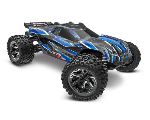 TRAXXAS RUSTLER 4X4 VXL HEAVY DUTY TQI TSM  BLAUW