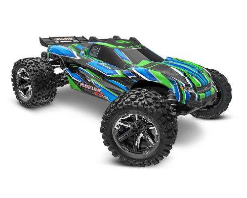 TRAXXAS RUSTLER 4X4 VXL HEAVY DUTY TQI TSM  GROEN