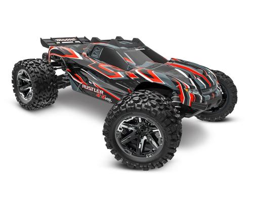 TRAXXAS RUSTLER 4X4 VXL HEAVY DUTY TQI TSM  ROOD