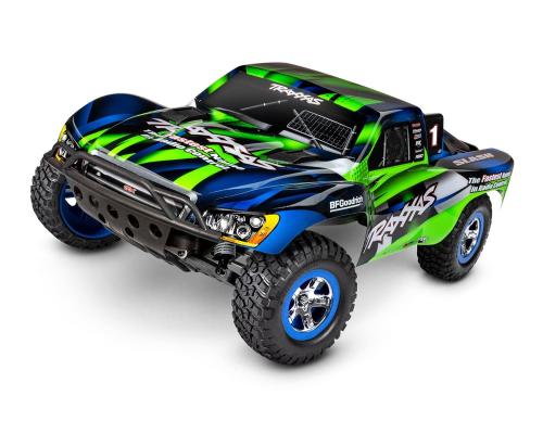 TRAXXAS SLASH: 1/10-SCALE 2WD SHORT COURSE RACING TRUCK TQ 2.4GHZ W/USB-C - GREEN TRX58034-8GRN