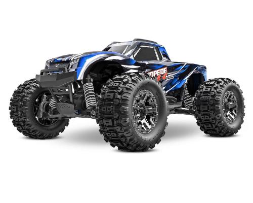 TRAXXAS STAMPEDE 4X4 VXL HEAVY DUTY TQI TSM  BLAUW