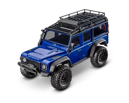 TRAXXAS TRX-4M 1/18 Schaal en Trail Crawler Land Rover 4WD Elektrische Truck met TQ Blauw TRX97054-1BLUE