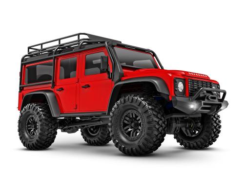 TRAXXAS TRX-4M 1/18 Schaal en Trail Crawler Land Rover 4WD Elektrische Truck met TQ Rood TRX97054-1RED