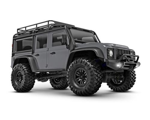 TRAXXAS TRX-4M 1/18 Schaal en Trail Crawler Land Rover 4WD Elektrische Truck met TQ Zilver TRX97054-1SIL