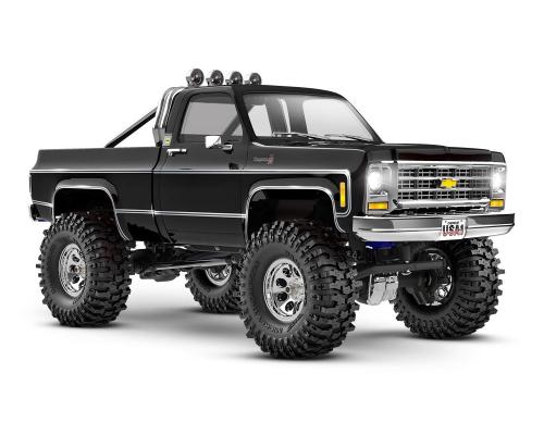 TRAXXAS TRX-4M HIGH TRAIL CRAWLER MET 1979 CHEVROLET K10 BODY: 1/18 SCHAAL 4WD ELEKTRISCHE AUTO ZWART