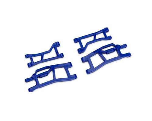 Traxxas TRX10725-BLUE Blue WideMaxx Front Upper & Lower HD Suspension Arms