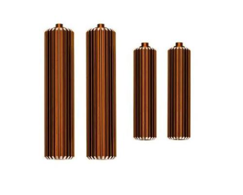 Traxxas TRX10966-ORNG Reservoirs, shocks (6061-T6 aluminum, orange-anodized) (front (2), rear (2))