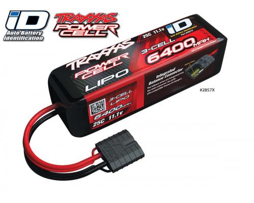 Traxxas TRX2857X 6400mah 11.1v 3-Cell 25C LiPO Accu met ID Herke