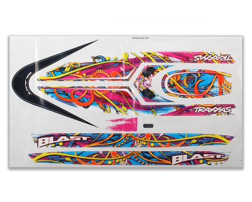 Traxxas TRX3816 Blast sticker set (swirl patroon) (waterproof)