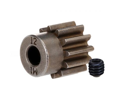 Traxxas TRX6485X Tandwiel, 12-T pinion (1.0 metric pitch) (past op 5mm as) / stelschroef