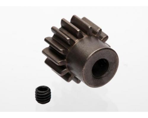 Traxxas TRX6488X Tandwiel, 14-T pinion (1.0 metric pitch) (past op 5mm as) / stelschroef