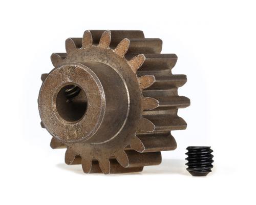 Traxxas TRX6491X Tandwiel, 18-T pinion (1.0 metric pitch) (past op 5mm as) / stelschroef