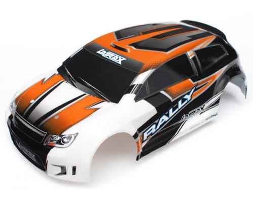 Traxxas TRX7517 Body, LaTrax Rally, Oranje (geschilderd) / stickers