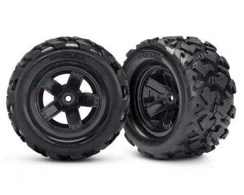 Traxxas TRX7672 Tires & wheels, assembled, glued (Teton 5-spoke 